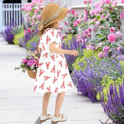 Girls Summer Dress Short Sleeve Toddler Girl Princess Dresses Kids Casual 2-8 Years3