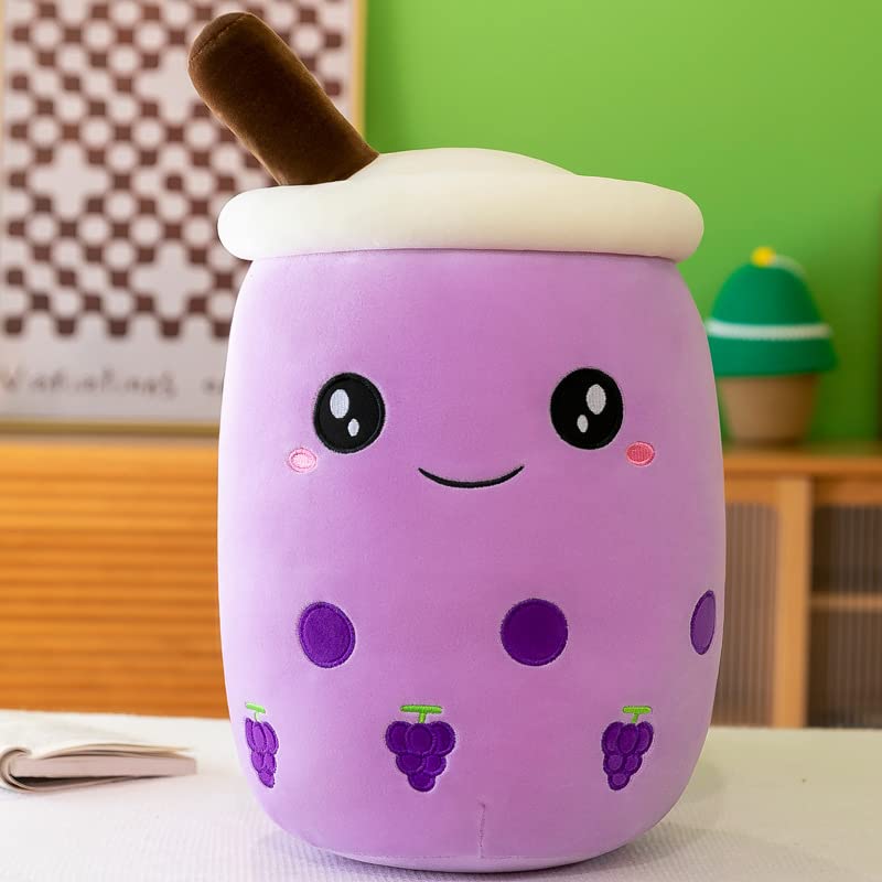 Peluche Kawaii Bubble Tea 25 cm - Jouet en Peluche de Thé Au Lait Perlé - Poupée Dessin Animé - Tasse à Thé Au Lait