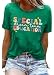 Special Education Teacher Shirts for Women SPED Teachers Graphic T-Shirts Teaching Life Gift Short Sleeve Tee Tops (Green,XX-Large)