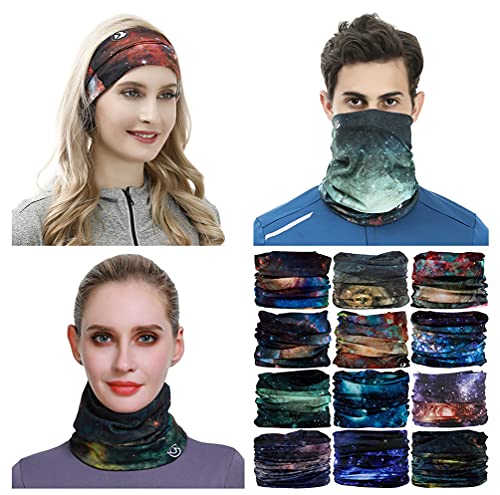 Image of VANCROWN Headband Neck Gaiter Head Wrap Headwear Face Mask Magic Scarf Bandana for Men and Women