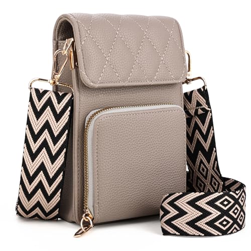 Pochette téléphone boho aux finitions soignées et sangle amovible chic