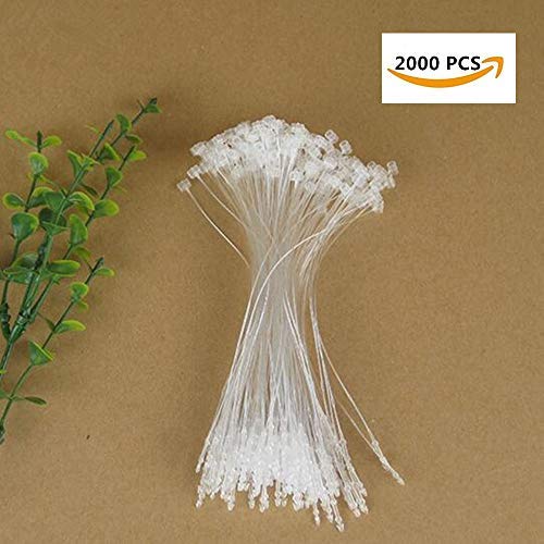 KHLZ US Snap Lock 3" Pin Security Loop Plastic Tag Fastener (2000 Pcs) Industrial