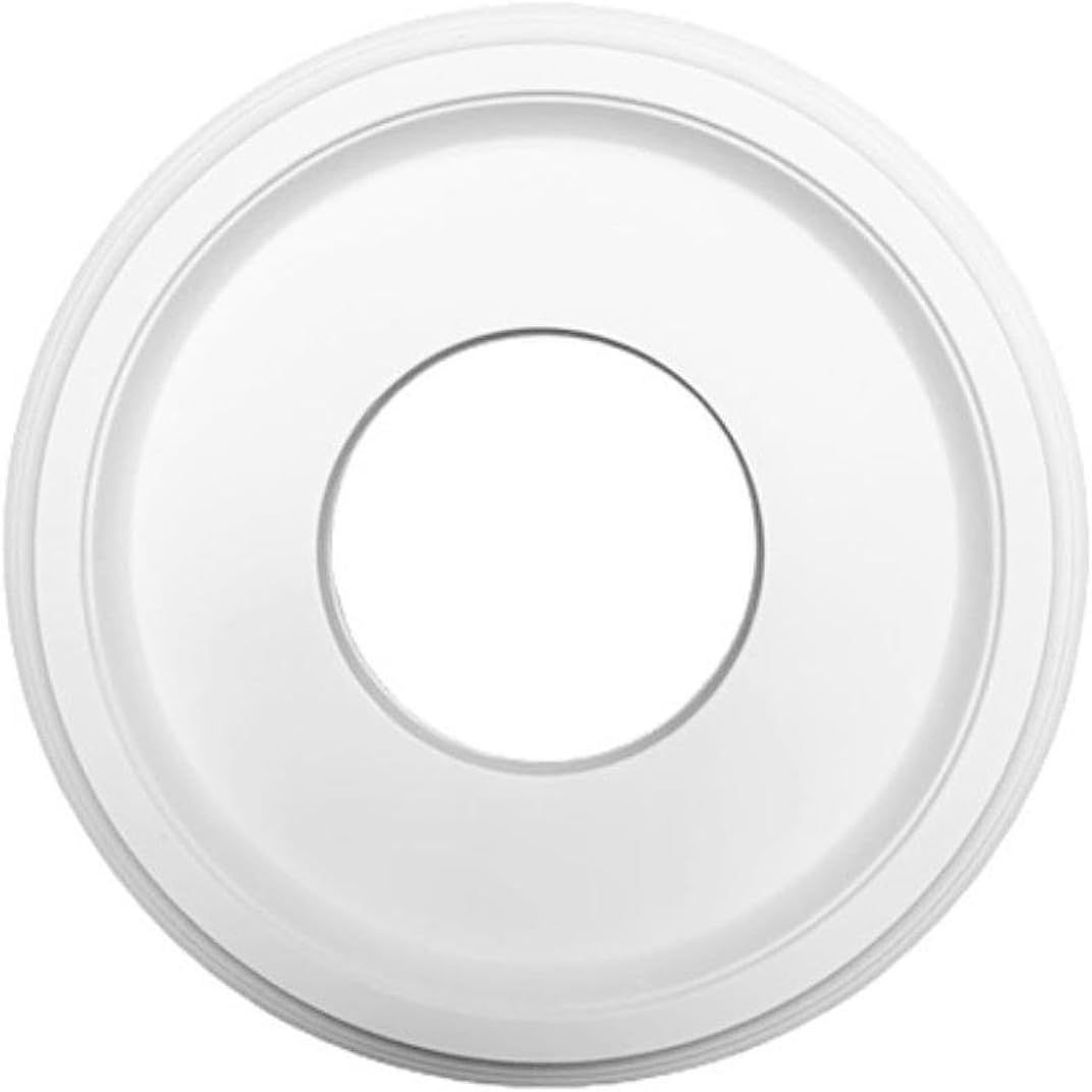 Ceiling Medallion Sturdy Pu Light Fixture Cover Plate for Bedroom Hotel Home White