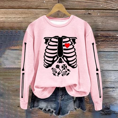 Pull femme Halloween sans capuche pull confortable hiver
