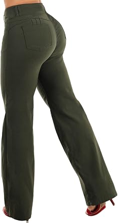 Moda Xpress Womens Juniors Stretchy High Waisted Relaxed Fit Casual Cargo Denim Jogger Jeans and Pants for Women