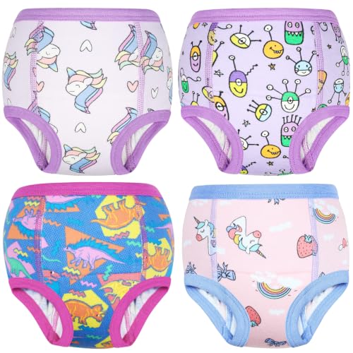 MomEasier Potty Training Underwear for Girls 4 Packs Training Pants 2T-6T by MomEasier - Used condition - US$16.71