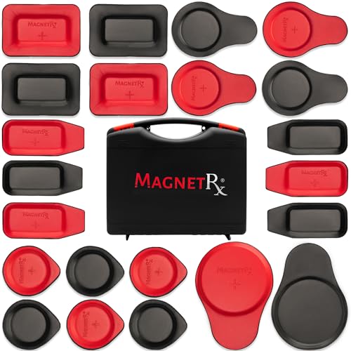 MagnetRX Biomagnetic Magnets Kit – Biomagnetism Magnets by Dr. Goiz – Assorted Round & Rectangular 2500-5200 Gauss (22 Mixed Units)
