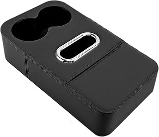 Car Console Organizer - Armrest Organizer, Leather Armrest Storage Box | Vehicle Accessories Tissue Dispenser for Water Bottle Key Sunglasses Card Truck SUV RV Sedan Auto Vehicle Men Women Drive