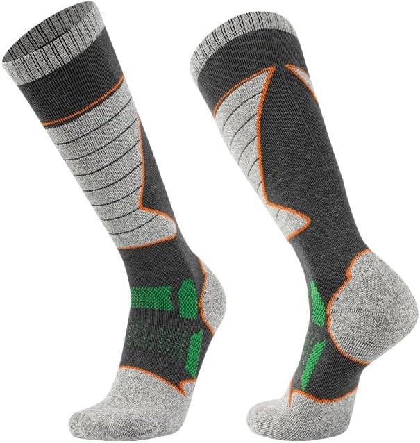 Warm Ski Socks for Men Women Winter Towel High-cut Outdoor Hiking for Circulation, Athletic Recovery & Travel