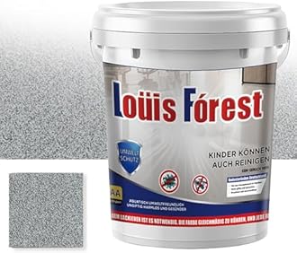 High-Gloss Marble Effect Epoxy Floors Coating, Louis Forest Epoxy Floor Paint, Garage Floor Paint, Waterproof Water-Based (Dark Gray)