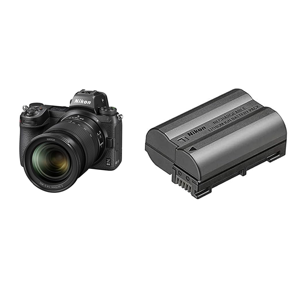 NikonZ6 II + Z 24-70mm Mirrorless Camera Kit VOA060K001 & Rechargeable Li-ion Battery EN-EL15c,VFB12802