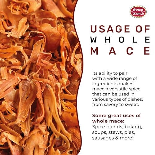 Spicy World Mace Whole 3.5oz (100g) - Javathri, Pure, Natural, Nutmeg's Rind - Image 4