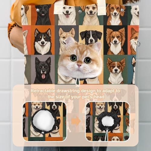 Sac de transport en toile confortable pour apaiser le stress du chaton