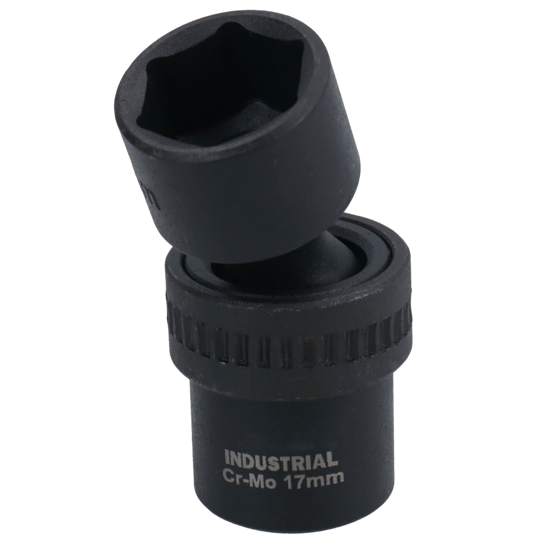 Ab Tools 17Mm 3/8In Drive Universal Swivel Wobble Metric Impact Shallow Socket