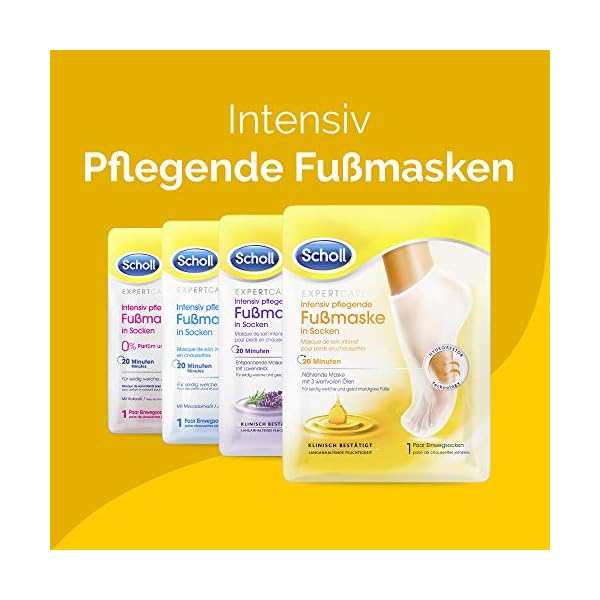 Scholl EXPERTCARE Intensiv pflegende Fußmaske in Socken – Feuchtigkeitsspendende Fußpflege für seidig weiche Füße – 3… – Bild 9