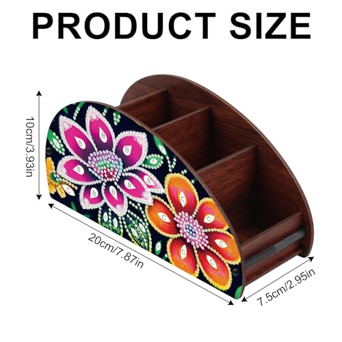 Image of MVVMTOP Diamond Painting Art Kit Organizer Box, Flower DIY Special Shape Diamond Partial Mosaic Handmade Making Kit Organizer Box, Modern Home Dining Living Room Table Top Decor Art Decoration