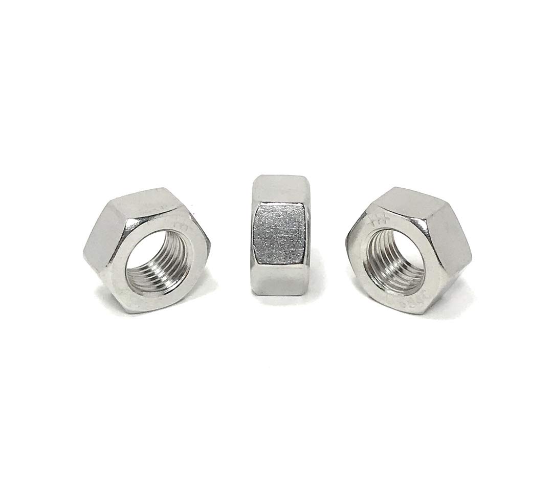 7/16-20 Stainless Steel Finished Hex Nuts - FINE THREAD - 18-8 Hex Nuts (25 Pieces)