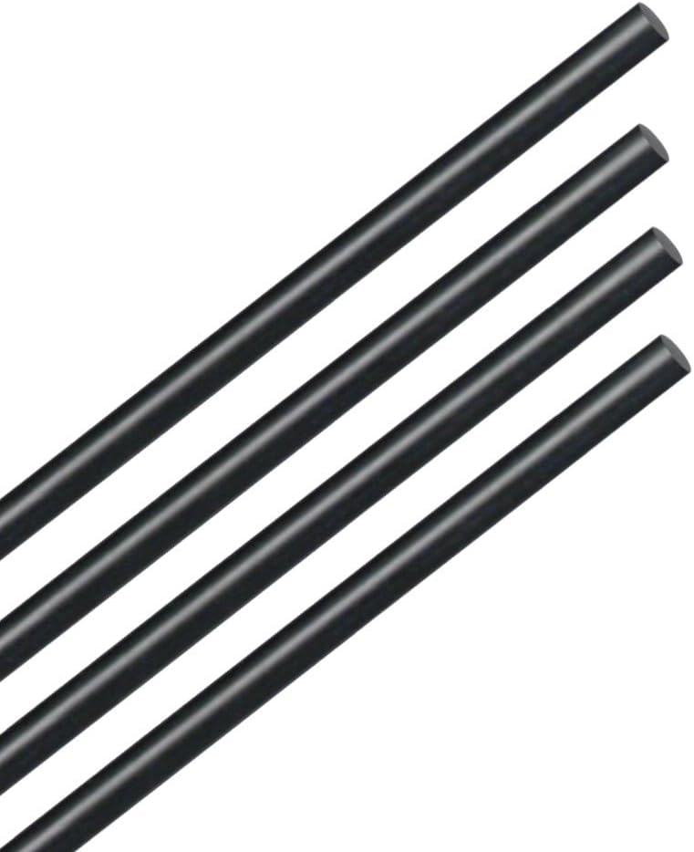 StewMac ABSプラスチックサイドドット素材 ブラック 直径3/32インチ 4個パック