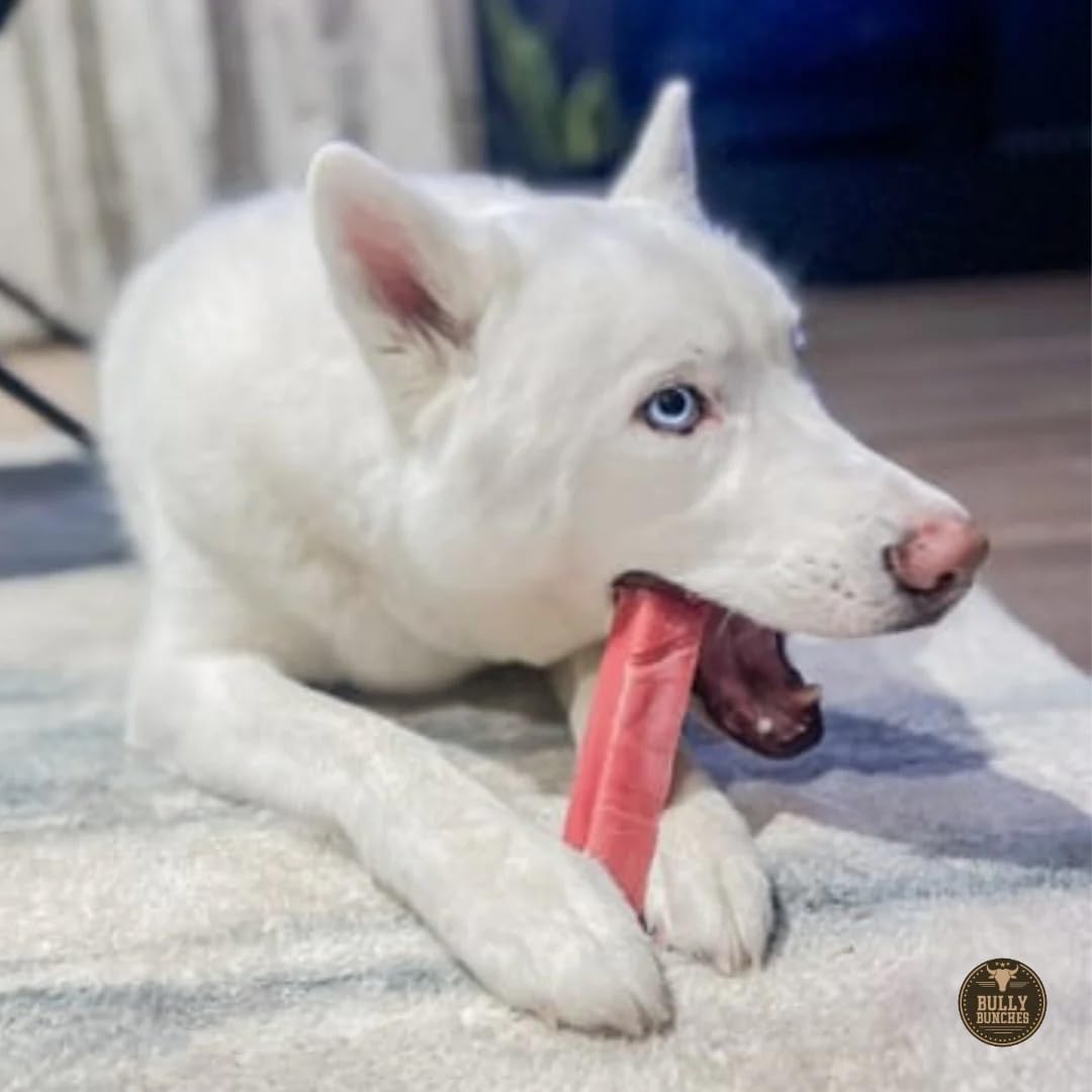 Bully Bunches Premium Fruit-Flavored Himalayan Yak Chew for Dogs - 100g, All-Natural, Long-Lasting, Authentic Yak Milk, Healthy Dental Chew, High-Protein (Medium Strawberry - 3Pk, Strawberry)