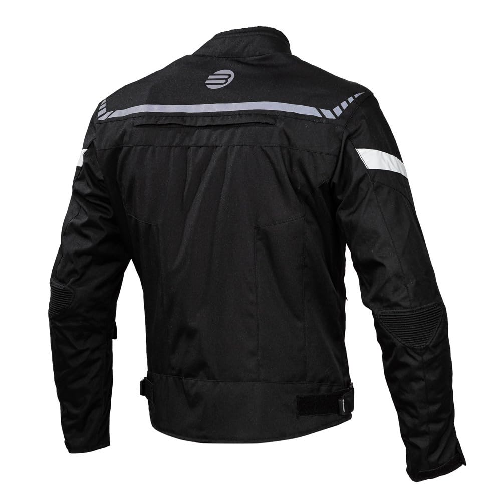 Chaqueta de moto de calle con certificación CE, con protección contra desgarros, impactos y abrasión, protección en hombros y codos, material de alta tenacidad, color negro o gris.