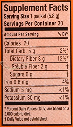 Metamucil Fiber Singles Smooth Texture Sugar Free Orange - 30 Packets #TOP5