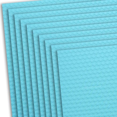 HOLSTEX Thermoform Sheet - (Basketweave Texture) - (.080 Thickness) - (12in x 24in Sheet) - (Tiffany Blue) - (10 Sheets) - for Holster Making, DIY Cosplay, Airsoft Armor