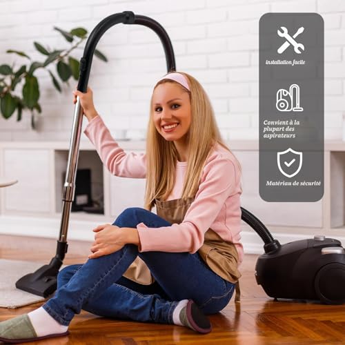 Poignée pour Aspirateur Miele 35 mm, Compatible avec Classic C1, Compact C1 C2, Complete C3, S8340, Swing H1 Ainsi Que S2 S4 S5 S6 S8 et Séries S4000 S5000 S6000 S8000 – vue 3