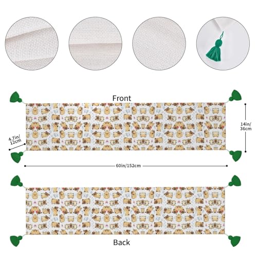 Chemin de table chien rigolo nappe de table basse style ferme