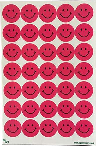 Sticker, Motiv Smiley, Pink, 420 Stück Cover