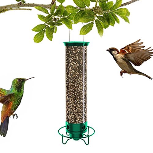 pássaros selvagens | Alimentador pássaros ao ar livre com capa5 libras - Recipiente alimentação páss
