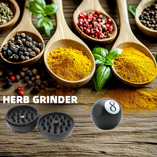 Ghzchuang 2025 New Herb and Spice Grinder, 2.36"Billiards shape Manual Dry Herb Grinder,Kitchen Tool– Gift for Culinary Use - Image 4