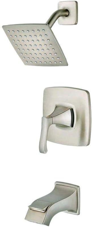 Venturi Tub & Shower Trim Kit, Valve and Cartridge Included, 1-Handle, Spot Defense Brushed Nickel Finish, 8P8WS2VNSGS