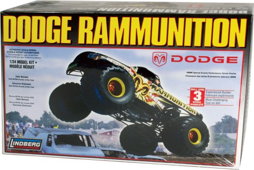 Lindberg 1/24 Dodge Rammunition Car Model Kit - 73015