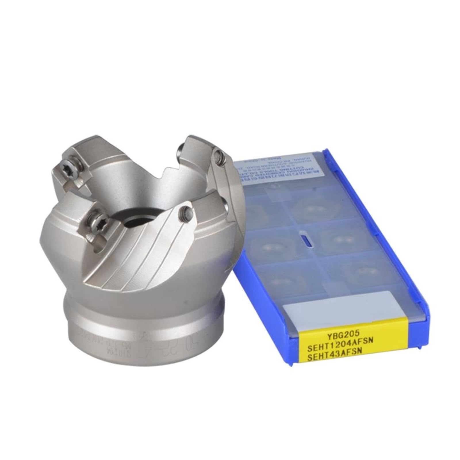 Brocas de enrutador Fresadoras frontales de losa KM12 50 mm 63 mm 80 mm 100 mm herramientas de fresado for inserciones Fresas SEKT1204 y SEHT1204 (KM12-63-22-4T)(KM12-100-32-5T-SEHT)