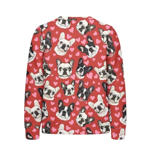 Hawapod Valentine Sweatshirt Cute Casual Print Long Pullover Kids Boys Girls Teens Graphic Crewneck Easter Sweatshirt2