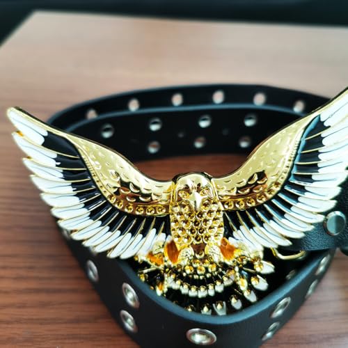 Men And Women Metal Skull Head Leather Buckle Belt Waist Band Jeans Decorative Punk Belt Waist Chain Belt3