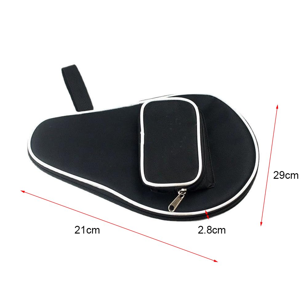 Butyeak Housse Raquette Ping Pong, Housse Table de Ping Pong, Étui pour Raquette Tennis Table, Imperméable Sac de Tennis de Table pour 2 Raquette et 3 Balles