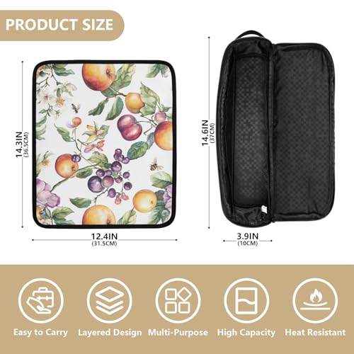 Bolsa de viaje para herramientas de cabello con tapete resistente al calor y organizador para planchas y accesorios miniatura 4