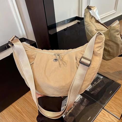 Image of Haneulbit Small Crossbody Bag for Women, Waterproof Nylon Purse with Adjustable Strap, Lightweight Shoulder Bag