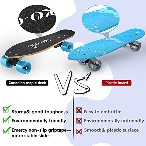 Image of KO-ON Skateboard Complete Skateboards 22 Inch Mini Cruiser Skateboards for Beginners Kids Boys and Girls
