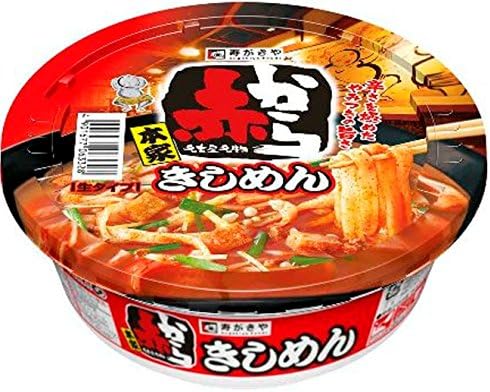 Amazon.co.jp: 寿がきや 赤から監修カップ赤からきしめん 191g×12個 