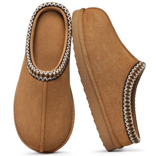 Litfun Cozy Memory Foam Slippers for Women Faux Suede Clog House Shoes - image 1