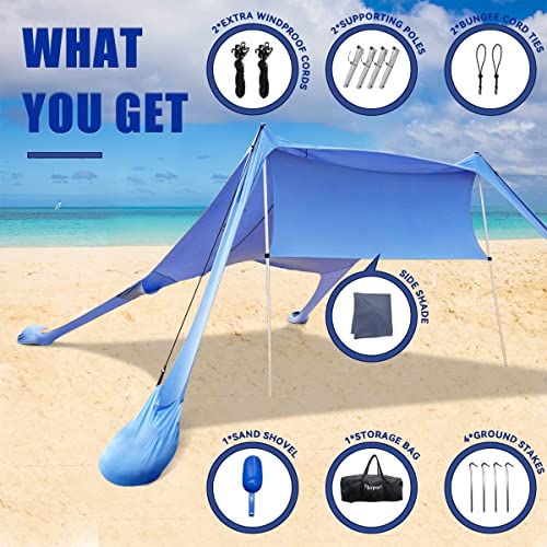 FBSPORT 7x7 Beach Shade Canopy