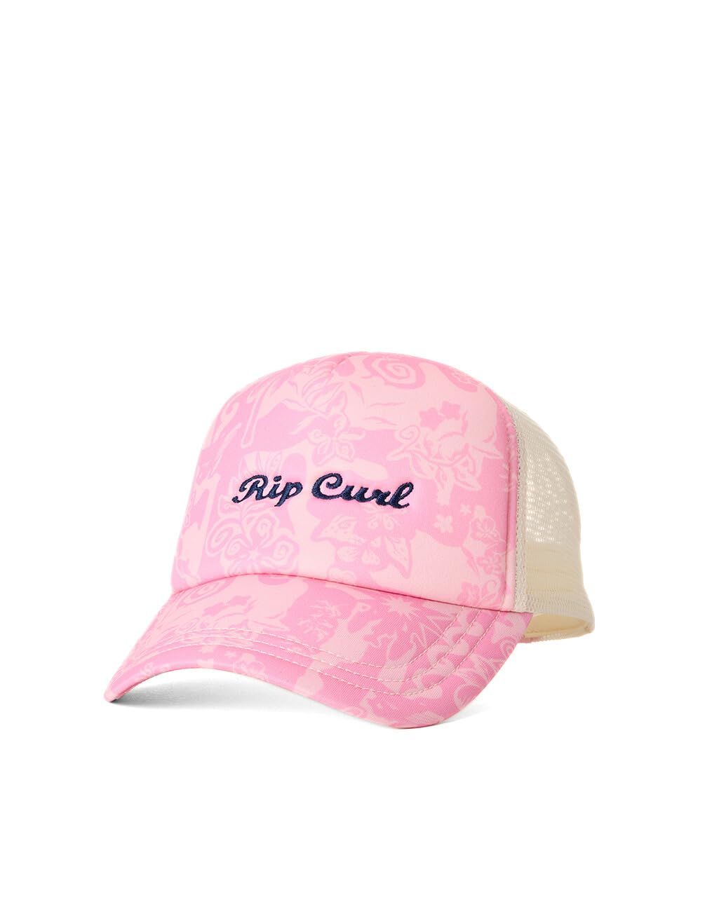 Rip Curl Girls' Mixed Revival Trucker Hat, Hot Pink, One Size