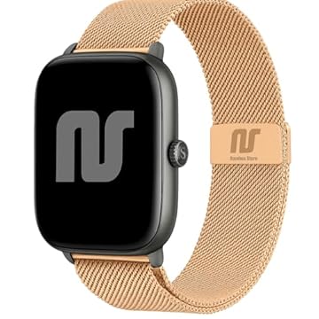 Nandos-Store - Pulseira NSmart compatível com Huami Amazfit GTS (BIP 2 geração) (Rose Gold)