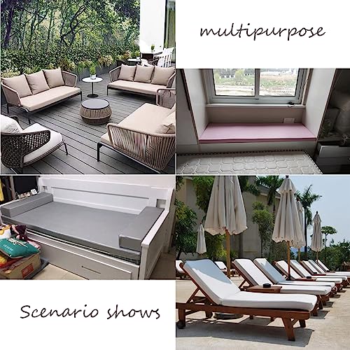 Coussin de banc de terrasse haut de gamme beige 30 x 30 x 5 cm extérieur