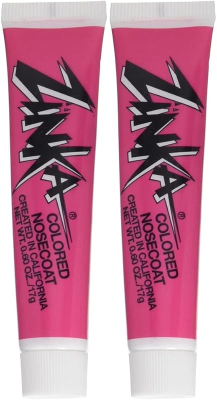 Zinka Nosecoat com óxido de zinco colorido para nariz e rosto, rosa, Pacote com 2
