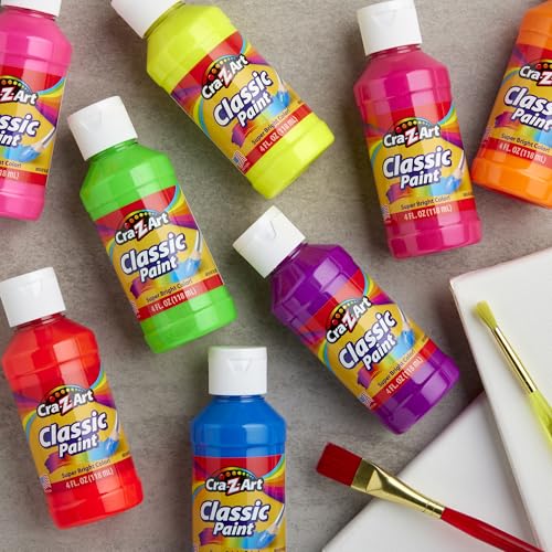 28% de descuento en pintura lavable Cra-Z-Art 8 colores neón