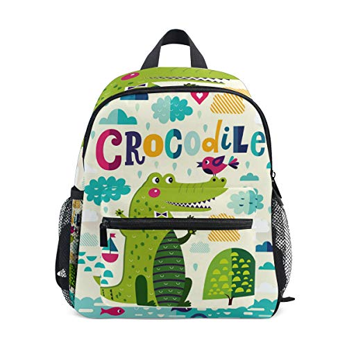 Mochila con diseño de cocodrilo para niña  preescolar  para niños