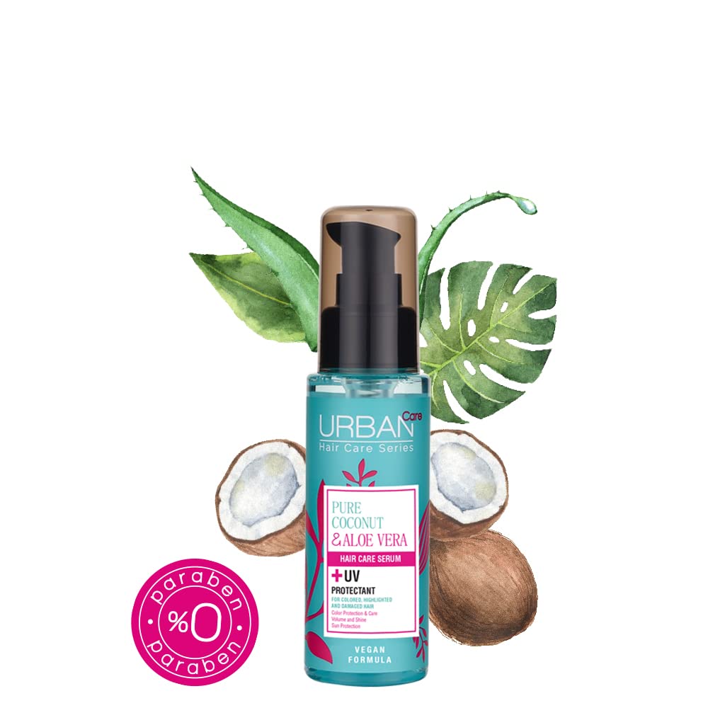 Amazon.com: Urban Care Suero protector y fortalecedor del color puro de  coco y aloe vera, 2.5 fl oz Duo : Belleza y Cuidado Personal